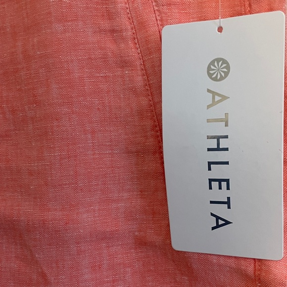 ATHLETA pink Retreat Linen Wide Leg pant - Picture 2 of 4